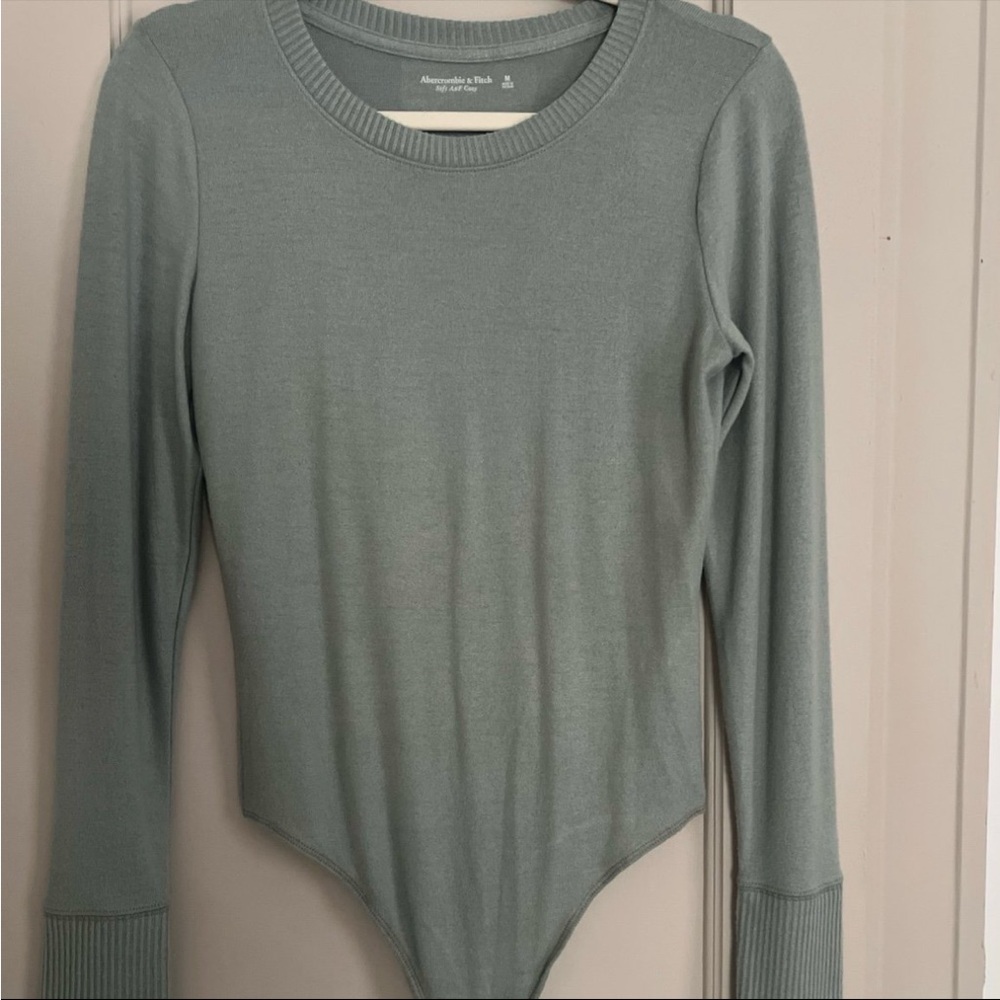 Abercrombie & Fitch NWT Soft and Cozy Sage Bodysuit Women’s Size Medium